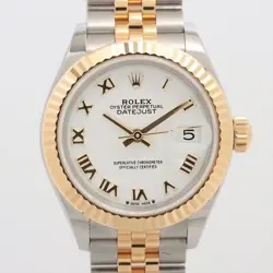 ROLEX 279173 SS×YG AT WHITE DIAL