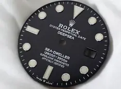 ROLEX ORIGINAL 126660 DEEPSEA SEA-DWELLER WATCH DIAL PARTS MENS BLACK