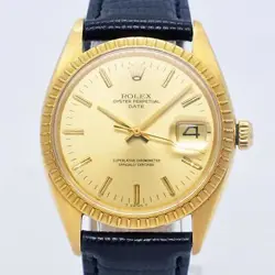 ROLEX 1503 OYSTER PERPETUAL DATE 18K GOLD MEN'S WATCH