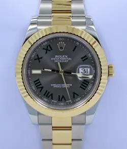 ROLEX DATEJUST 116333 GOLD AND SILVER OYSTER BRACELET WITH GOLD BEZEL
