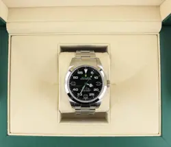 2018 ROLEX AIR-KING 116900 BLACK DIAL SS OYSTER NO PAPERS 40MM