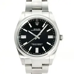 USED ROLEX OYSTER PERPETUAL 124300 BLACK CASE: 41.0×41.0MM MEN'S WATCH #113335