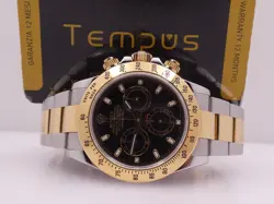 GOLD&STEEL BOX&PAPERS WATCH