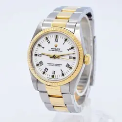 Rolex 67513 Gold & S/S Automatic Midsize 31mm Watch W/Cert
