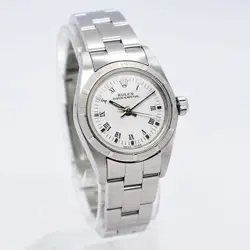Rolex 76030 White Roman Oyster Perpetual 24mm Women's Watch