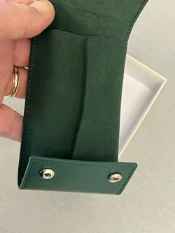 ROLEX GREEN LEATHER