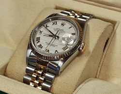 VERY BEAUTIFUL ROLEX 16233 WITH RARE IVORY PYRAMID DIAL, FULLY SERVISED !!!