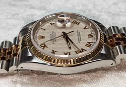 VERY BEAUTIFUL ROLEX 16233 WITH RARE IVORY PYRAMID DIAL, FULLY SERVISED !!!