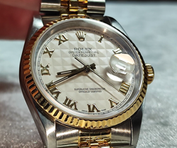 VERY BEAUTIFUL ROLEX 16233 WITH RARE IVORY PYRAMID DIAL, FULLY SERVISED !!!