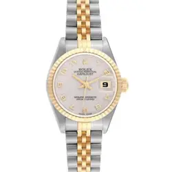 ROLEX DATEJUST STEEL YELLOW GOLD IVORY ANNIVERSARY DIAL LADIES WATCH 79173
