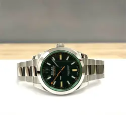 ROLEX MILGAUSS 116400GV BLACK DIAL COMPLETE SET 2022 VERY WELL CARED FOR 40MM