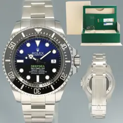 MINT 2017 PAPERS ROLEX SEA-DWELLER DEEPSEA JAMES CAMERON BLUE 116660 44MM WATCH