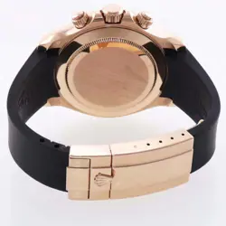 2015 MINT ROLEX DAYTONA CHOCOLATE ARABIC CERAMIC 116515 ROSE GOLD RUBBER WATCH