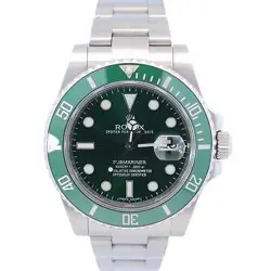 ROLEX SUBMARINER DATE 40MM GREEN DIAL WATCH 116610LV