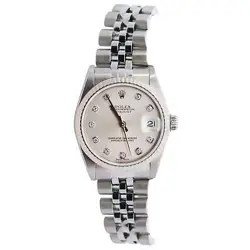 ROLEX DATEJUST 31MM SILVER DIAL WATCH 78274