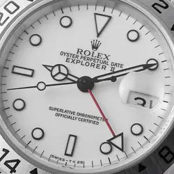 ROLEX EXPLORER II 16570 WHITE U NUMBER SECOND HAND MENS
