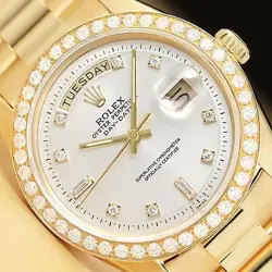 MENS DAY-DATE SILVER
