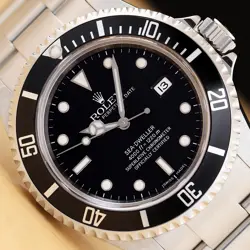 2006 ROLEX SEA-DWELLER DATE 16600T NO HOLES 40MM BLACK STAINLESS STEEL WATCH