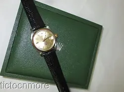 VINTAGE ROLEX OYSTER DATEJUST WATCH MENS 1601 BUSCH BEER AWARD FLUTED BEZEL &BOX