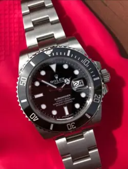 ROLEX MEN'S BLACK WATCH - 124060