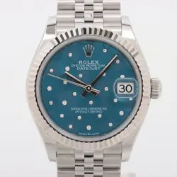 ROLEX DATEJUST 278274 SS×WG AT BLUE-FACE 3 EXTRA LINKS FLORAL