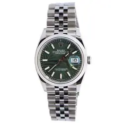 ROLEX DATEJUST 36MM GREEN DIAL WATCH 126200