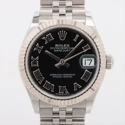 ROLEX DATEJUST 278274 SS×WG AT BLACK DIAL 6 EXTRA LINKS