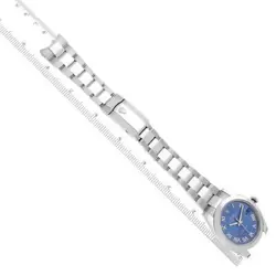 ROLEX DATEJUST 41 BLUE ROMAN DIAL STEEL MENS WATCH 126300 BOX CARD