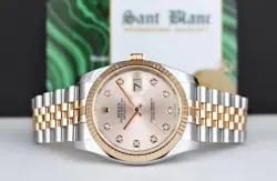 ROLEX - 36mm 18kt Rose Gold & SS Datejust Rose Diamond Dial 116231 - SANT BLANC