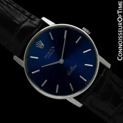 1970 ROLEX CELLINI VINTAGE MENS 18K WHITE GOLD WATCH - MINT WITH WARRANTY