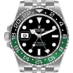 ROLEX GMT MASTER II SPRITE BEZEL OYSTER STEEL MENS WATCH 126720 BOX CARD