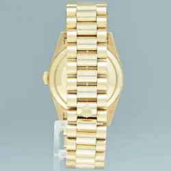 MINT Rolex President Champagne Diamond Double Quick Gold Watch 18238 Box