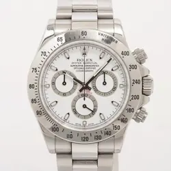 ROLEX DAYTONA 116520 SS AT WHITE DIAL 2 EXTRA LINKS