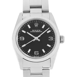 ROLEX OYSTER PERPETUAL 77080 BLACK Y NUMBER SECOND HAND BOYS (UNISEX)