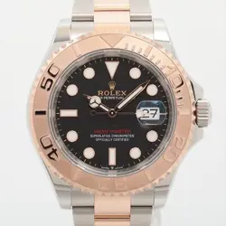 ROLEX YACHT‑MASTER 126621 SS×PG AT BLACK DIAL 3 EXTRA LINKS