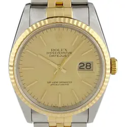 ROLEX DATEJUST 16233 YG AUTOMATIC MEN'S #BS100