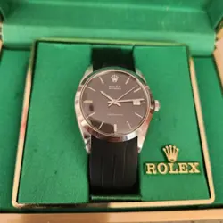 1965 ROLEX OYSTER PERPETUAL DATE 1500 STAINLESS STEEL 34MM BLACK DIAL AUTOMATIC