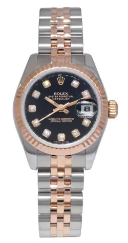ROSE GOLD/STEEL BLACK