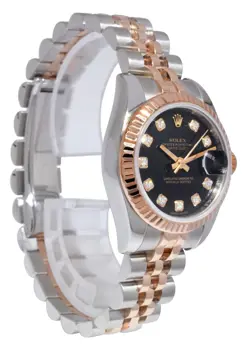 ROSE GOLD/STEEL BLACK