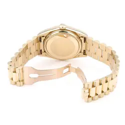 ROLEX Day date 18038 Champagne Gold bar 91 Number second hand mens