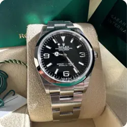 MINT BOX & PAPERS 2024 ROLEX 224270 EXPLORER 1 BLACK DIAL STEEL 40MM