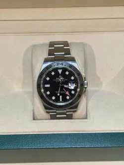 ROLEX EXPLORER II 216570 BLACK DIAL 2018 FULL SET