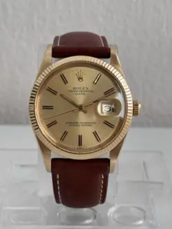 ROLEX OYSTER PERPETUAL DATE 15038 YELLOW GOLD 18K 1980’S