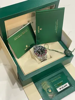 2024 ROLEX GMT-MASTER II 126710BLRO JUBILEE BRACELET WITH RED AND BLUE BEZEL