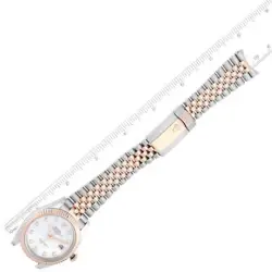 ROLEX DATEJUST 41 STEEL ROSE GOLD MOP DIAMOND DIAL MENS WATCH 126331
