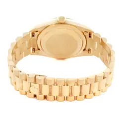 ROLEX PRESIDENT DAY-DATE YELLOW GOLD DIAMOND DIAL MENS WATCH 18238