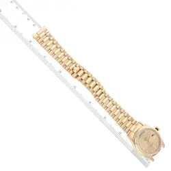 ROLEX PRESIDENT DAY-DATE YELLOW GOLD DIAMOND DIAL MENS WATCH 18238