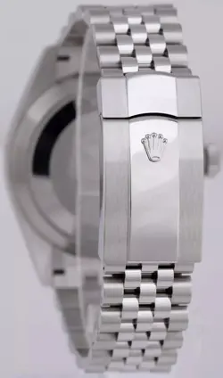♛Rolex Sky-Dweller BLUE Steel In 18K White Gold 42mm JUBILEE Automatic Watch--MI