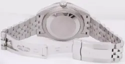 ♛Rolex Sky-Dweller BLUE Steel In 18K White Gold 42mm JUBILEE Automatic Watch--MI