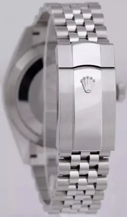 ♛Rolex Sky-Dweller BLUE Steel In 18K White Gold 42mm JUBILEE Automatic Watch--MI